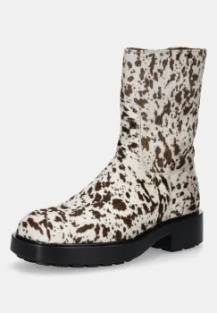 Copenhagen cizme de piele culoarea maro, cu platforma, CPH443 hairy leather imagine