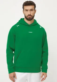 Coperni bluza x Puma culoarea verde, cu gluga, neted, 628304 imagine