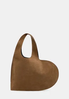 Coperni geanta de mana din piele intoarsa Double Heart imagine