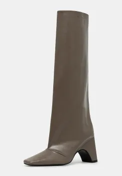 Coperni ghete de piele Bridge Boot culoarea maro, cu toc drept, COPSH03F6004 imagine