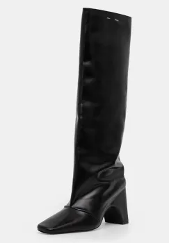 Coperni ghete de piele Bridge Boot femei, culoarea negru, cu toc drept, COPSH03857 imagine