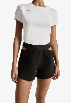 Coperni pantaloni scurti Puma x Coperni femei, culoarea negru, neted, high waist, 626689 imagine