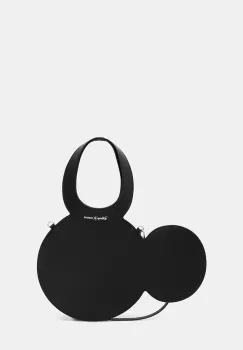 Coperni x Disney geanta din piele Mickey Tote culoarea negru, DBA102F6031 imagine