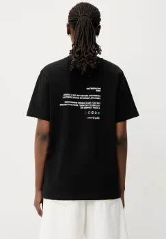 Coperni x Disney Pocahontas tricou din bumbac culoarea negru, DJS03F5036POC imagine