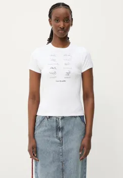Coperni x Disney Signatures tricou din bumbac  Slim-Fit culoarea alb, DJS07F5037 imagine