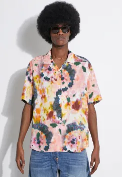 Corridor camasa Tie Dye Camp barbati, relaxed, SS0161 imagine