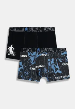 CR7 Cristiano Ronaldo boxeri copii 2-pack culoarea negru, 8400 imagine