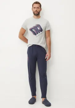 CR7 Cristiano Ronaldo pijama barbati, culoarea gri, cu imprimeu, 8730-42-1042 imagine