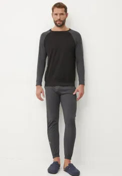 CR7 Cristiano Ronaldo pijamale de bumbac culoarea negru, neted, 8730-42-1041 imagine