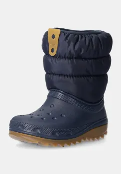 Crocs cizme de iarna copii CLASSIC NEO PUFF BOOT culoarea albastru marin, 207683 imagine