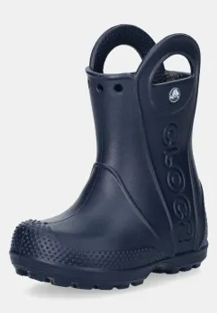 Crocs cizme HANDLE IT RAIN BOOT KIDS culoarea albastru marin, 211056 imagine