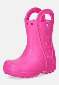 Crocs cizme HANDLE IT RAIN BOOT KIDS culoarea galben, 211056 imagine