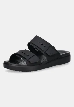 Crocs papuci Brooklyn Buckle Low culoarea negru, cu platforma, 211215 imagine