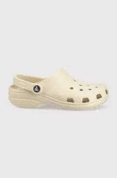 Crocs papuci Classic femei, culoarea bej imagine