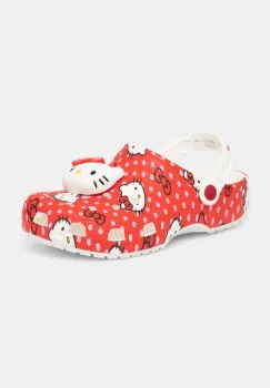 Crocs papuci Classic Hello Kitty Red Clog femei, culoarea rosu, 210575 imagine