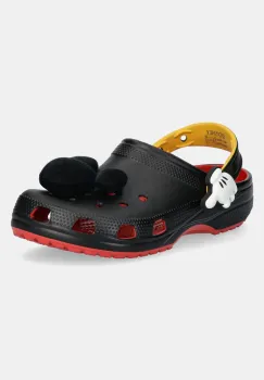 Crocs papuci Classic Iam Mickey Clog femei, culoarea negru, 209895-8C1 imagine