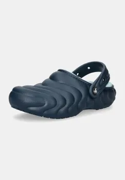 Crocs papuci Classic Lined Overpuff Clog culoarea albastru marin, 210059 imagine