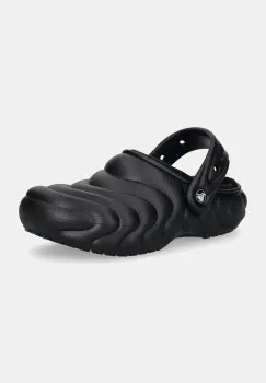 Crocs papuci Classic Lined Overpuff Clog culoarea negru, 210059 imagine