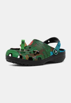 Crocs papuci Classic Minecraft Clog culoarea verde, 210829-90H imagine