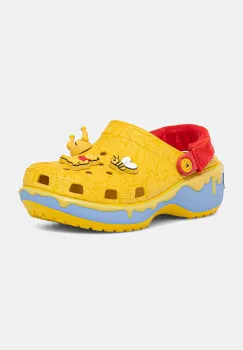 Crocs papuci Classic Winnie The Pooh Clog culoarea galben, cu platforma, 211092 imagine