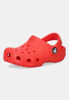 Crocs papuci copii CROCS CLASSIC CLOG culoarea rosu, 206990 imagine