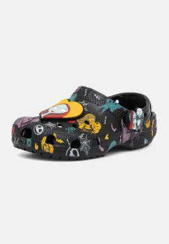 Crocs papuci copii CROCS CLASSIC NIGHTMARE MULTI CLOG culoarea negru, 211420 imagine