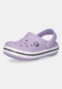 Crocs papuci copii CROCS CROCBAND SPECKLED BAND CLOG culoarea violet, 211646 imagine