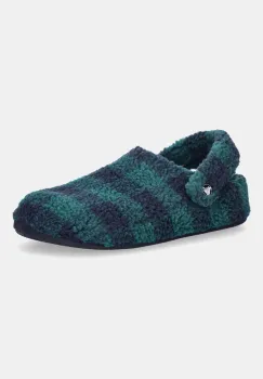 Crocs papuci de casa Classic Buff Check Cozzzy Slipper culoarea bleumarin, 210755 imagine