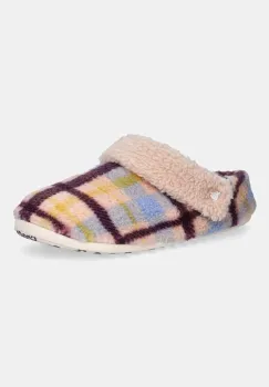Crocs papuci de casa Classic Cozzzy Plaid Slipper culoarea roz, 211911 imagine