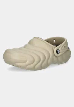 Crocs papuci de casa Classic Lined Overpuff Clog culoarea galben, 210059 imagine
