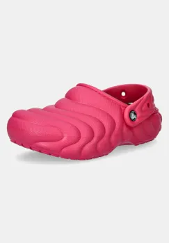 Crocs papuci de casa Classic Lined Overpuff Clog culoarea roz, 210059 imagine