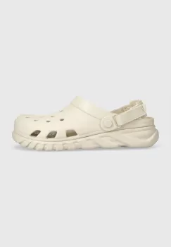 Crocs papuci Duet Max II Clog barbati, culoarea alb imagine