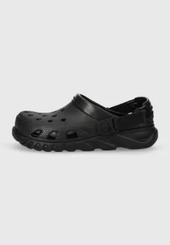 Crocs papuci Duet Max II Clog femei, culoarea negru, cu platforma, 208776 imagine
