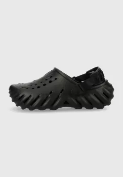 Crocs papuci Echo Clog culoarea negru, 207937 imagine