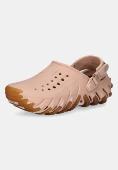 Crocs papuci Echo Gum Ro Clog culoarea bej, 211675 imagine