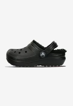 Crocs papuci Lined 207010 femei, culoarea negru 207010.BLACK-black imagine