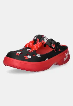 Crocs papuci Minnie Mouse Mary Jane Clog femei, culoarea negru, 211143-90H imagine