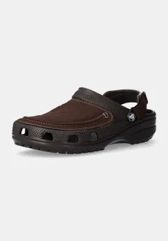 Crocs papuci Yukon Vista II Lr Clog M barbati, culoarea maro, 207689 imagine