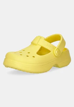 Crocs sandale CLASSIC MARY JANE CLOG culoarea galben, 210616 imagine