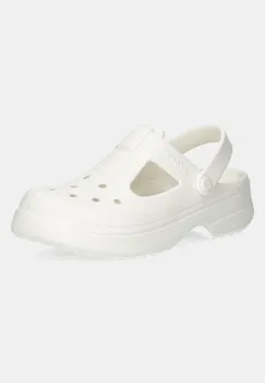 Crocs sandale CLASSIC MARY JANE CLOG KIDS culoarea bej, 210615 imagine