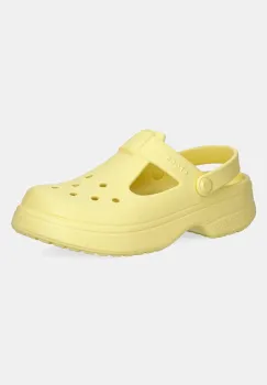 Crocs sandale CLASSIC MARY JANE CLOG KIDS culoarea galben, 210615 imagine