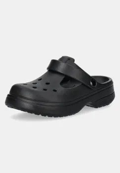 Crocs sandale CLASSIC MARY JANE CLOG KIDS culoarea negru, 210615 imagine