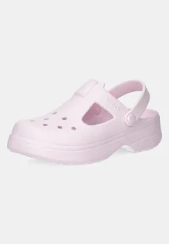 Crocs sandale CLASSIC MARY JANE CLOG KIDS culoarea roz, 210615 imagine