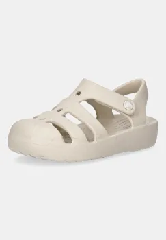 Crocs sandale copii CLASSIC FISHERMAN KIDS culoarea bej, 210626 imagine