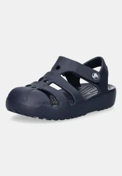 Crocs sandale copii CLASSIC FISHERMAN KIDS culoarea bleumarin, 210626 imagine