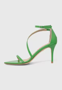 Custommade sandale de piele Amy Patent culoarea verde, 000200098 imagine