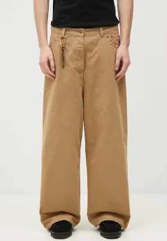 DARKPARK pantaloni de bumbac Ray culoarea verde, drept, MTR11.FAP05.008501 imagine