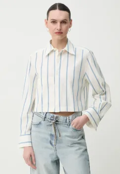 Day Birger et Mikkelsen camasa din bumbac Issa femei, culoarea bej, cu guler clasic, regular, DAY65243695 imagine