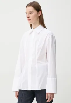 Day Birger et Mikkelsen camasa din bumbac Olivier femei, culoarea bej, cu guler clasic, regular, DAY65243545 imagine