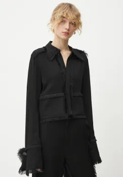 Day Birger et Mikkelsen camasa Emmie femei, culoarea negru, cu guler clasic, regular, DAY65243508 imagine